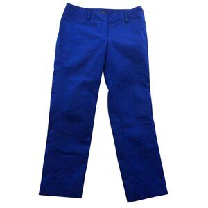 WHBM Women's Workwear Pants 4R Slim Ankle Blue Trousers